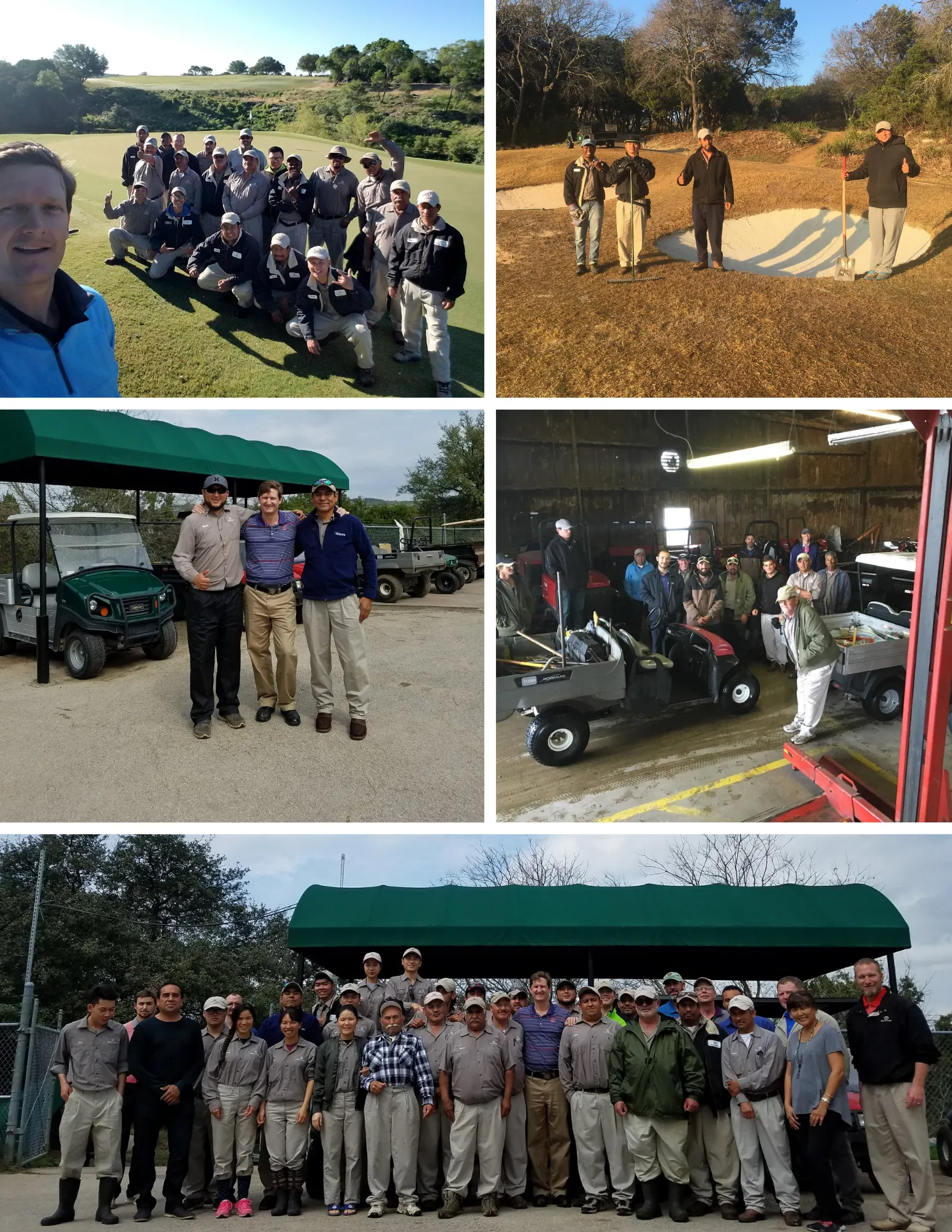 Golf course teams Jake Snyman has worked with