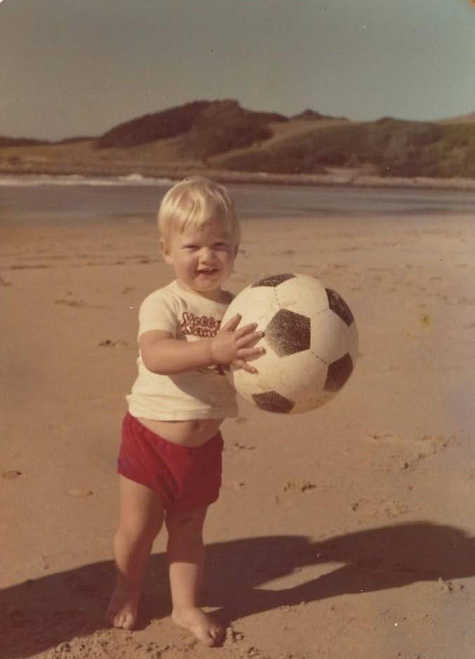 Jake Snyman as a young child