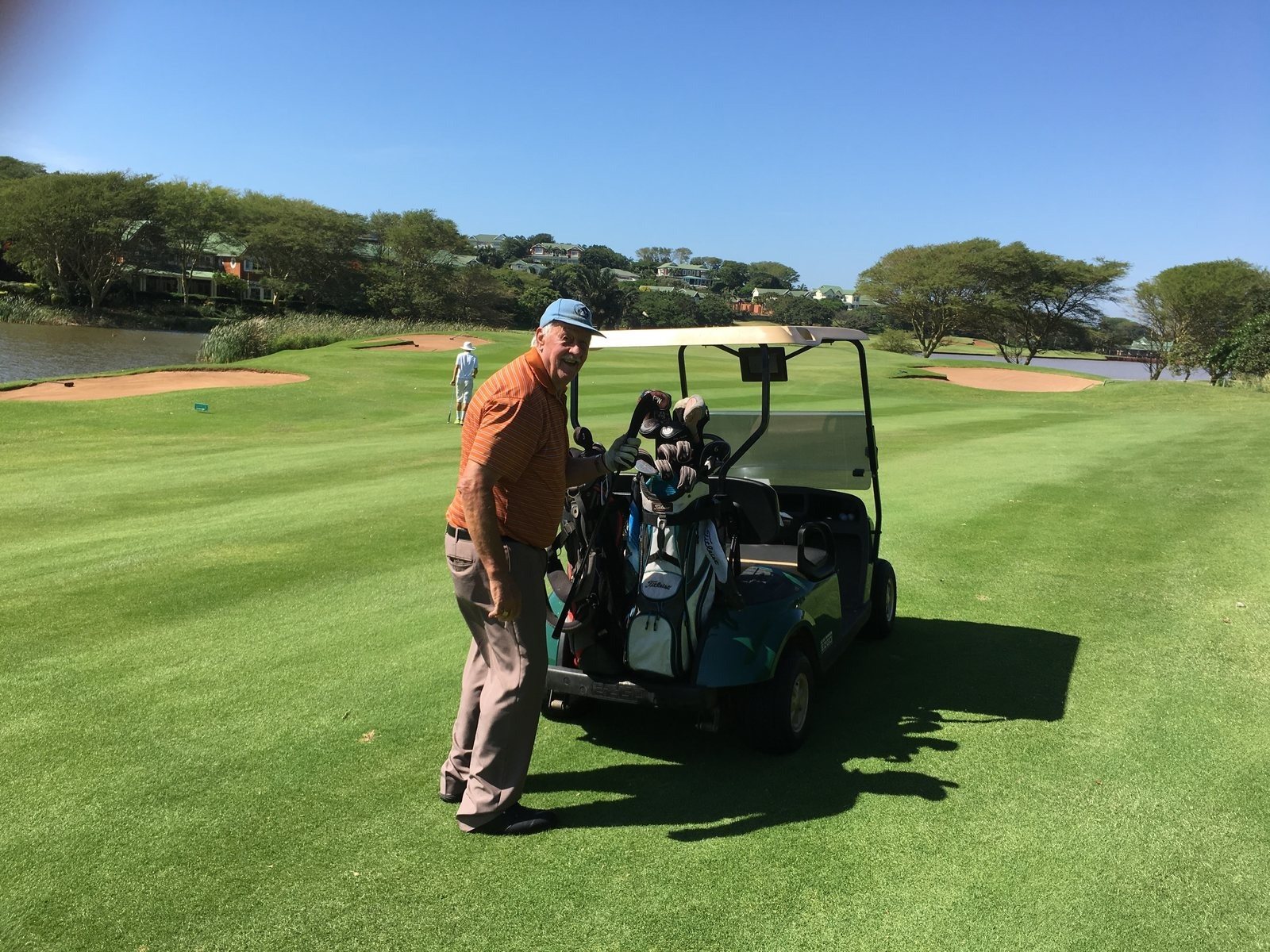 Jake Snyman on a golf course