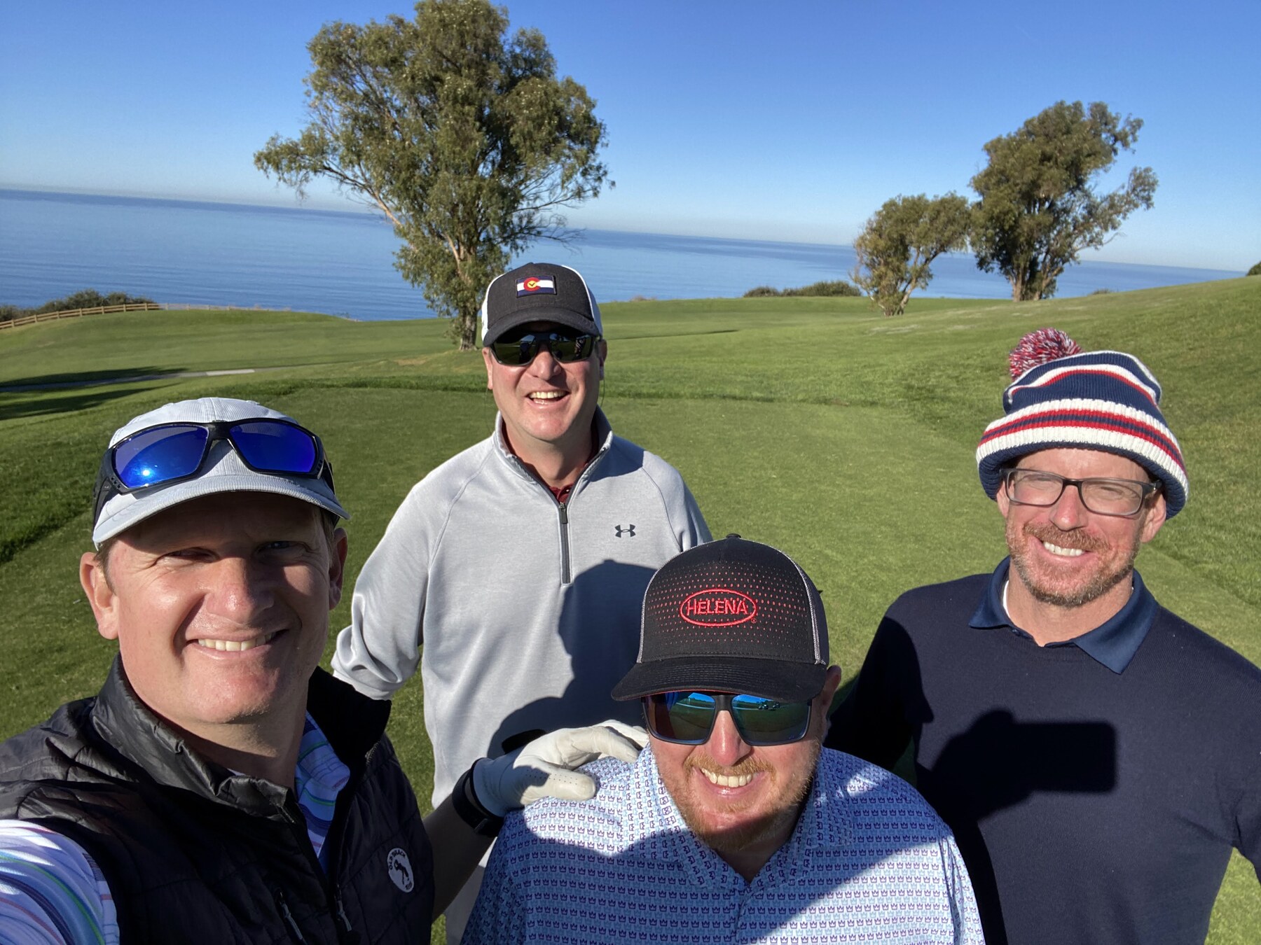Jake Snyman with golf industry colleagues